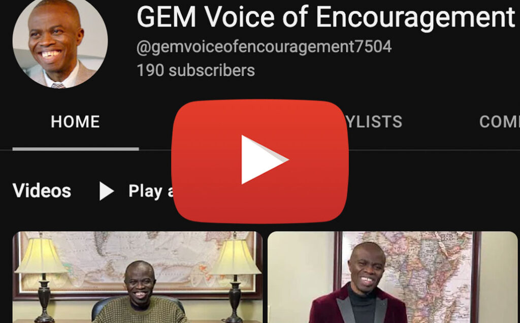 GEM Voice of Encouragement youtube